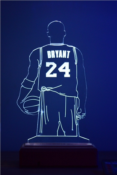 3D Kobe Bryant 16 Renkli Gece Lambası