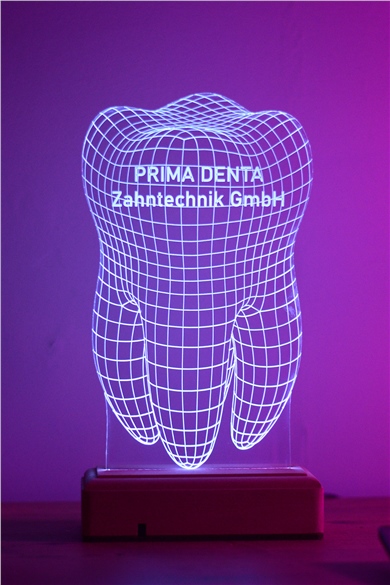 Diş Doktorlarına Özel 3D 16 Renk Dekoratif Led Lamba